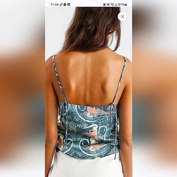 Glenn+Glenn. NWT Silk Mermaid Isla Cami. Size Large 🧜‍♀️ - Picture 5 of 13